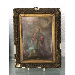 ANGILO B*SSANO ITALIAN SCHOOL OIL ON COPPER PANEL OF A RELIGIOUS SCENE DEPICTING BENEVOLENT