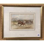 ORLANDO NORRIE (1832-1901) WATERCOLOUR ENTITLED SHROPSHIRE YEOMANRY SIGNED,