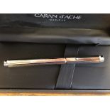 BOXED CARAN D'ACHE ECRIDOR PLUME CHEVRON FOUNTAIN PEN