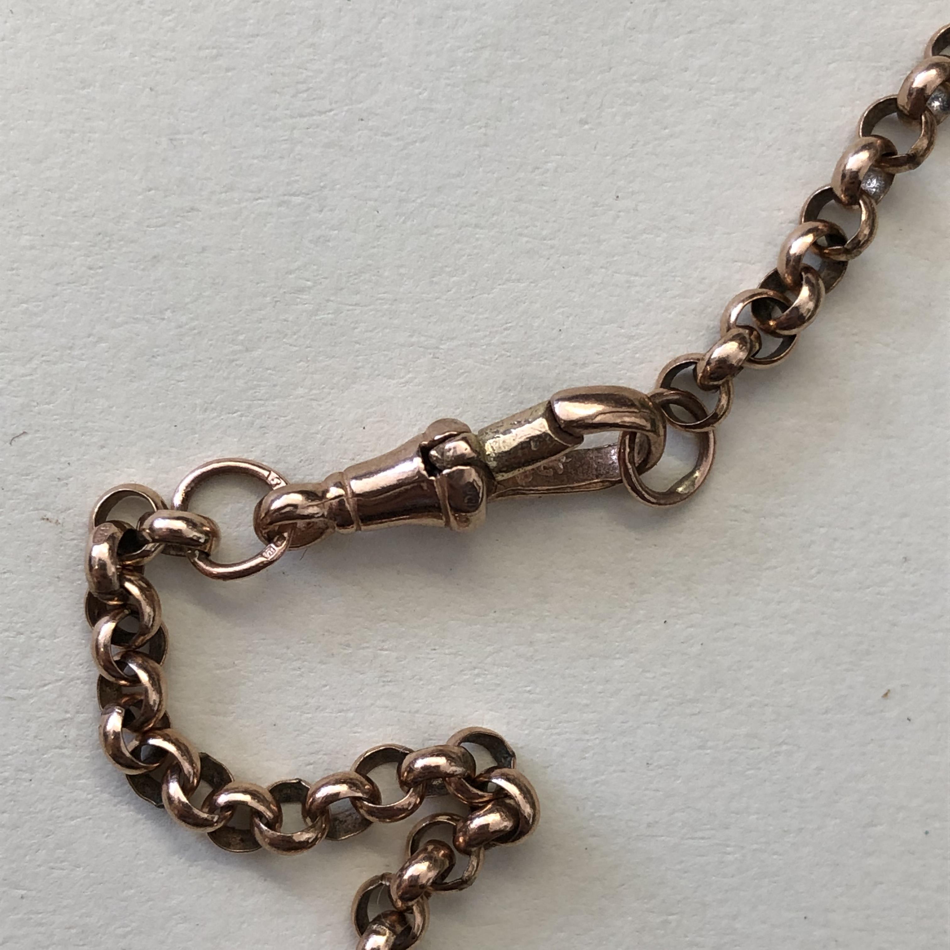 9CT ROSE GOLD BELCHER LINK CHAIN 11. - Image 2 of 6