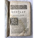 A DISPLAY OF HERALDRY BY JOHN GUILLIM SECOND EDITION 1632 ANTIQUARIAN BOOK