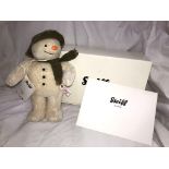 BOXED STEIFF SNOWMAN 30TH ANNIVERSARY EDITION WITH CERTIFICATE OF AUTHENTICITY