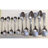 SIX BEAN FINIAL SILVER COFFEE SPOONS MAPPIN & WEBB,