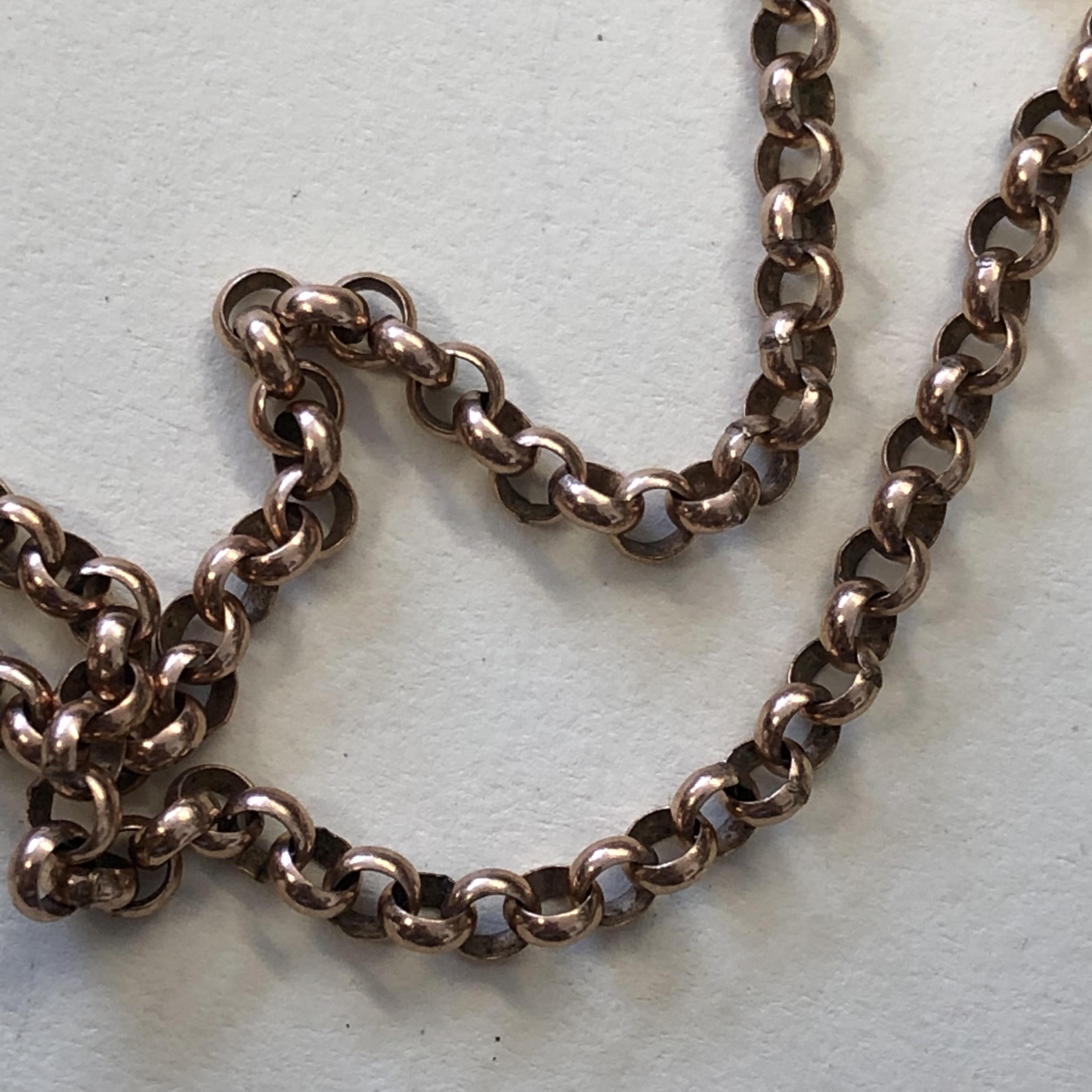 9CT ROSE GOLD BELCHER LINK CHAIN 11. - Image 6 of 6