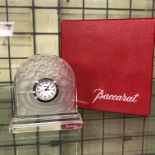 BACCARAT CRYSTAL QUARTZ DESK CLOCK