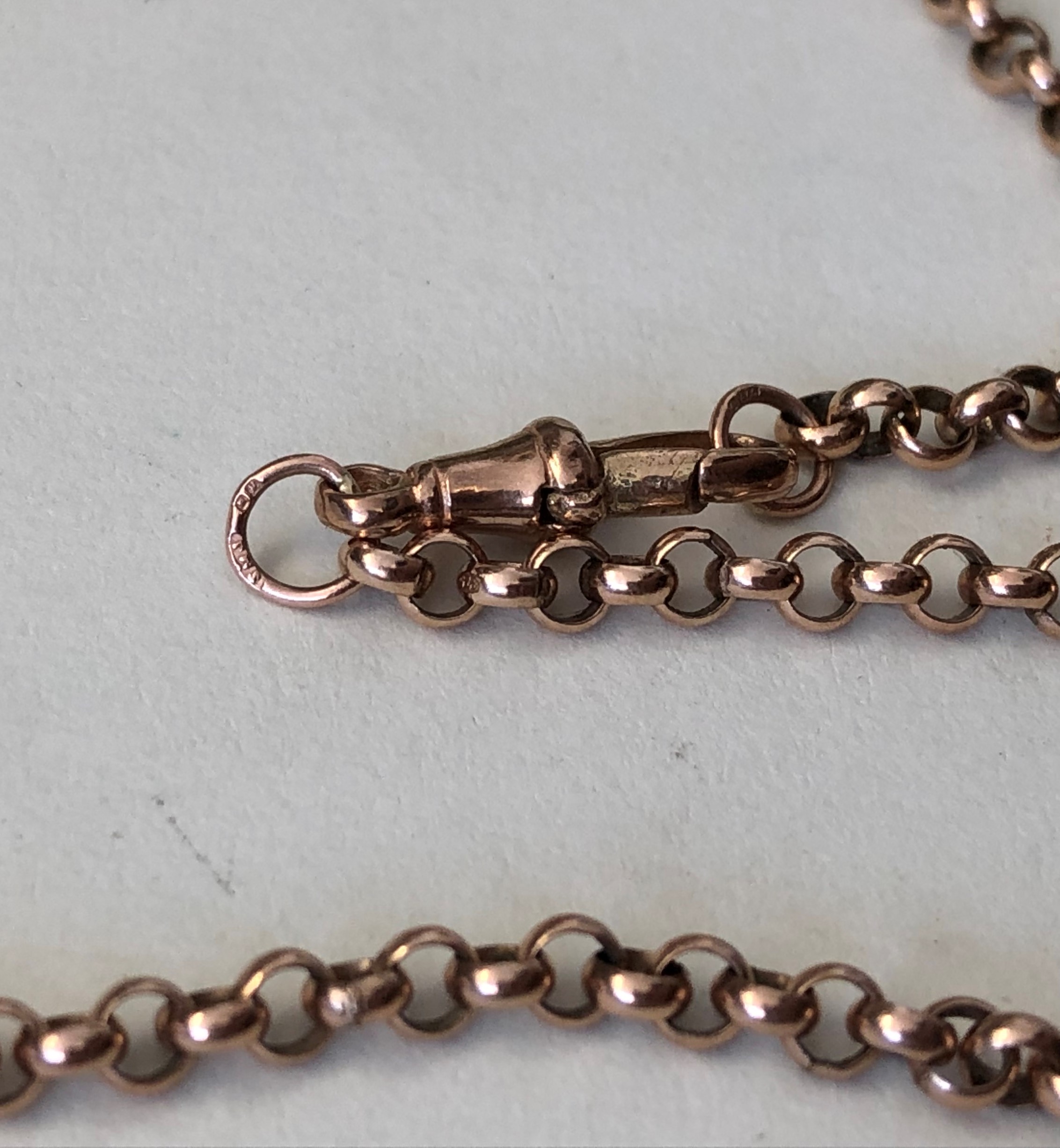 9CT ROSE GOLD BELCHER LINK CHAIN 11. - Image 3 of 6