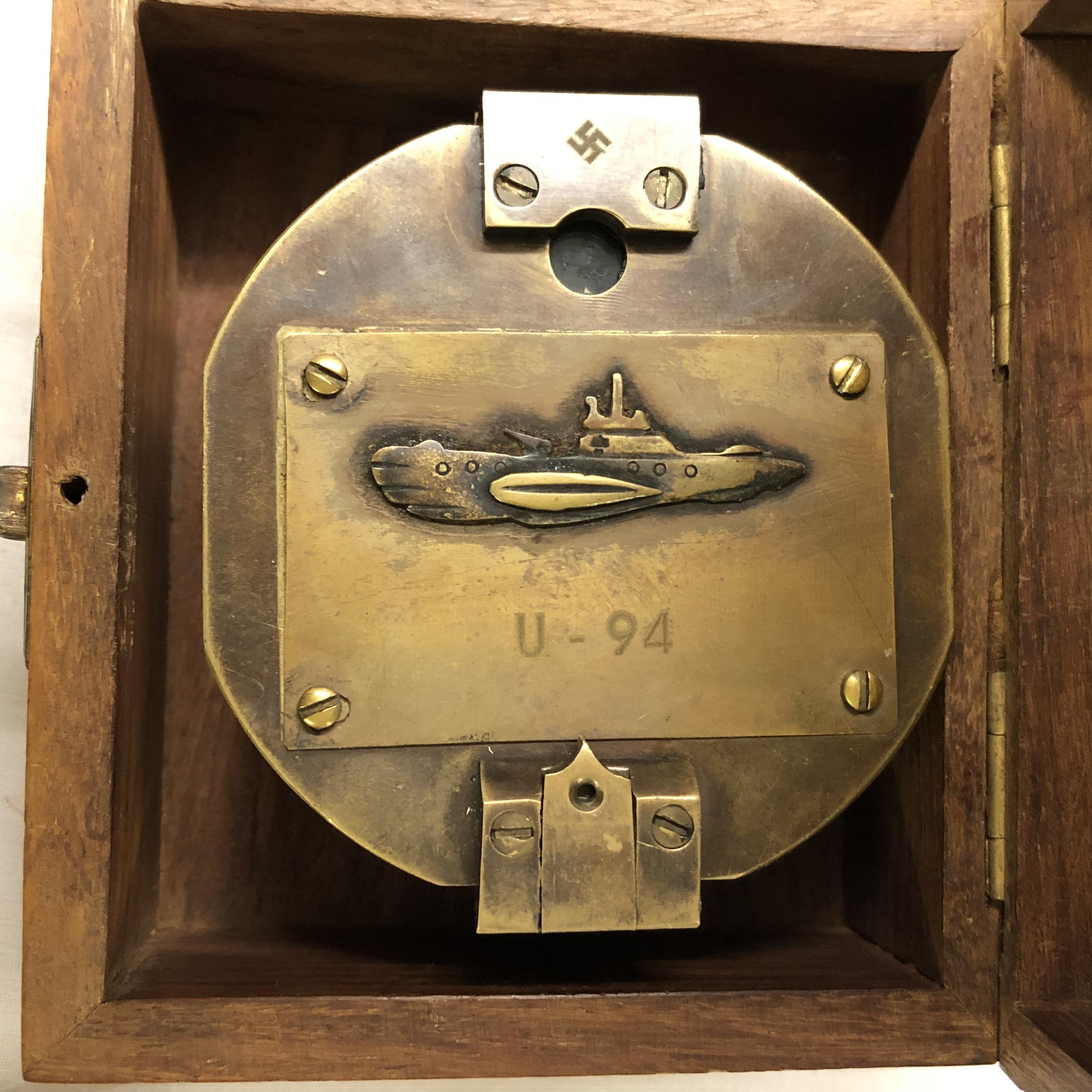 REPRODUCTION U94 COMPASS IN BOX - Image 8 of 9