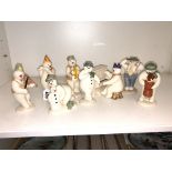 ROYAL DOULTON SNOWMAN GIFT COLLECTION (8 FIGURES)