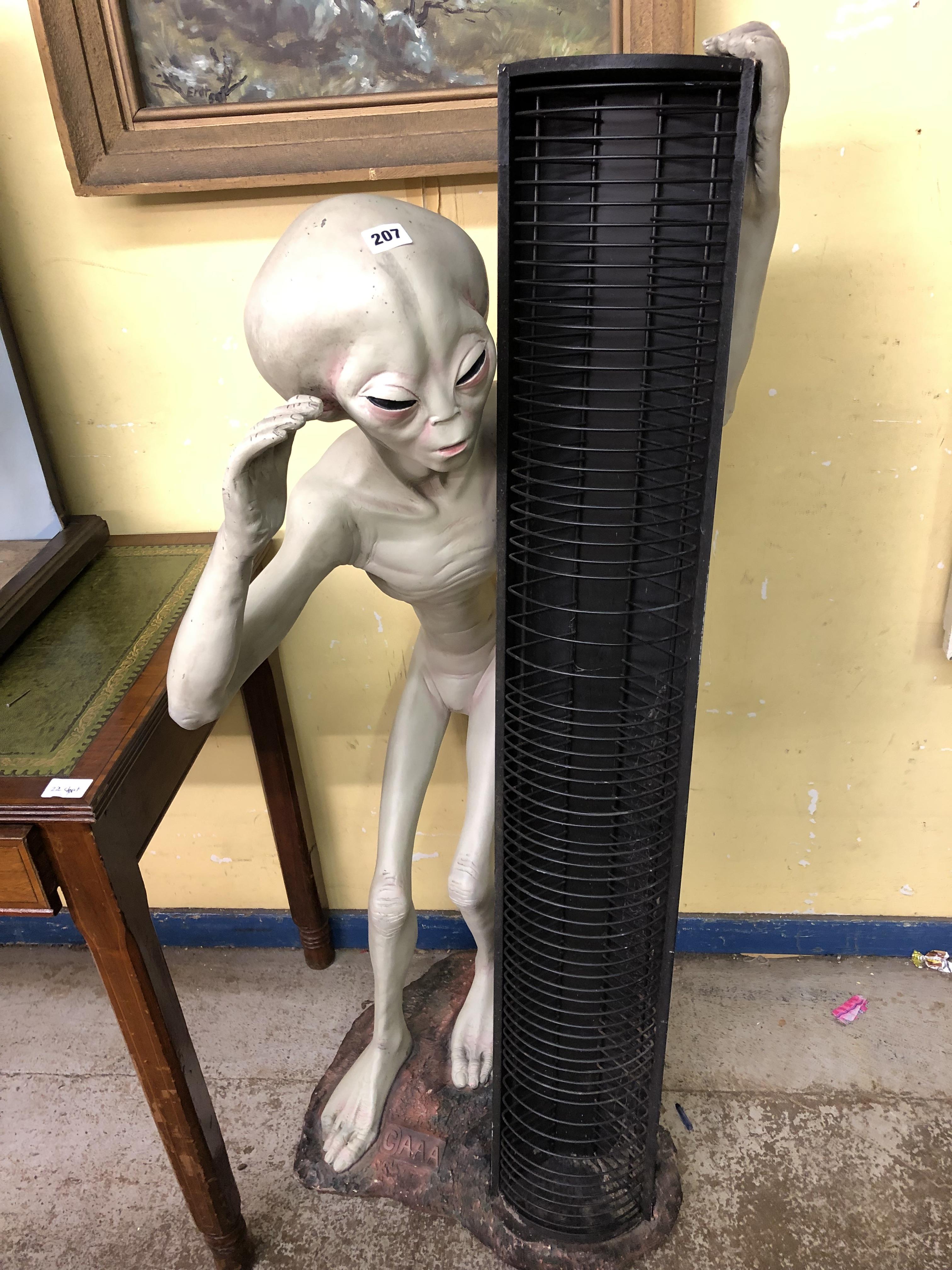 NOVELTY CAAA ALIEN CD STORAGE RACK 127CM X 60CM X 52CM