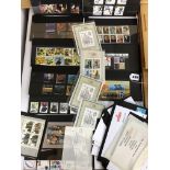 THIRTY NINE MINT STAMP SETS AND VARIOUS OTHER 1980S LONDON STAMPS