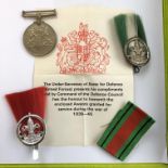 WWII DEFENCE MEDAL AND RIBBON IN BOX,