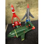 THREE THUNDERBIRDS TOYS - THUNDERBIRDS 1,