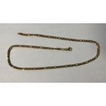 9CT GOLD FIGURO LNK NECK CHAIN WITH LOBSTER CLAW CLASP 11.4G APPROX.