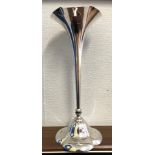 LONDON SILVER TRUMPET SPILL VASE 37CM IN HEIGHT 24.2 OUNCES APPROX.