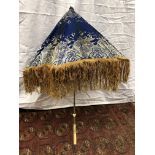 19TH CENTURY ROYAL VICTORIA PATENT PARASOL WITH IVORY HANDLE,