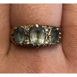 9CT GOLD TOPAZ RING 3.2G APPROX.