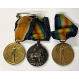 WWI MEDALS FOR PTE H.J. DARKES A.S.