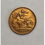 EDWARD VII 1906 HALF SOVEREIGN 4G