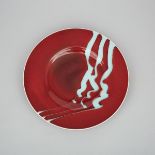 Bill Reddick (Canadian, b.1958), Oxblood Ground Charger, 2004, diameter 14.7 in — 37.3 cm