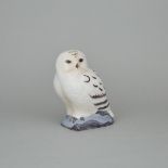 Bing & Grøndahl Model of a Snowy Owl, Karl Otto Johansen, 20th century, height 8.1 in — 20.5 cm