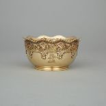 American Silver-Gilt Pierced Bowl, Tiffany & Co., New York, N.Y., late 19th century, height 2.5 in —