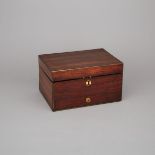 Victorian Brass Strung Mahogany Jewellry Chest, Asprey, London, late 19th century, 7.1 x 12.5 x 9 in