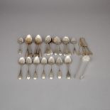 Group of Georgian and American Silver Flatware, early 19th - 20th century (29 Pieces)