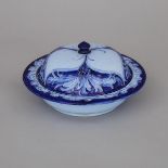 Macintyre Moorcroft Florian Covered Muffin Dish, c.1900, height 3.9 in — 10 cm, diameter 7.7 in — 19