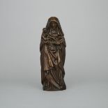 Patinated Bronze Figure of St. Anne, 19th/early 20th century, height 14 in — 35.6 cm