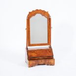 Queen Anne Figured Walnut Dressing Mirror, early 18th century, 36.5 x 18 x 12 in — 92.7 x 45.7 x 30.