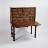 Spanish Walnut Vargueño Desk on Stand, 17th century and later, 55.25 x 46.5 x 23.75 in — 140.3 x 118