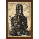 Giovanni Battista PIranesi (1720-1778), A VANZI DI UN SEPOLCURO DETTO LA CONOCCHIA, 32.75 x 23 in —