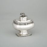 Dutch Silver Sugar Box, 1847, height 4.5 in — 11.5 cm