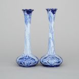 Pair of Macintyre Moorcroft Florian Vases, c.1900, height 12 in — 30.5 cm (2 Pieces)