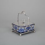 Macintyre Moorcroft Florian Poppy Sardine Dish, c.1900, length 5.6 in — 14.2 cm