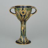 Macintyre Moorcroft Green and Gold Florian Bonbonnière, c.1903, height 7.5 in — 19 cm