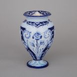 Macintyre Moorcroft Florian Ware Vase, c.1900, height 8.4 in — 21.4 cm