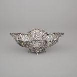 Finnish Silver Pierced Oval Basket, Helsinki, 1962, length 9.3 in — 23.7 cm