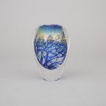 Toan Klein (American/Canadian, b.1949), Internally Decorated Glass Vase, 1996, height 5.2 in — 13.2