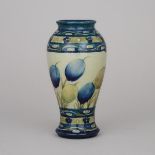 Moorcroft Honesty Vase, c.1930, height 7.1 in — 18 cm