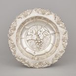 Ecquadorian Silver Bowl, 20th century, height 2.7 in — 6.8 cm, diameter 11.5 in — 29.3 cm