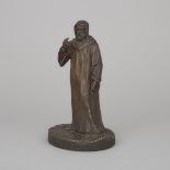 Copper Electrotype Figure of a Monk, height 9.25 in — 23.5 cm
