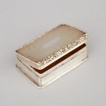 George III Silver Rectangular Snuff Box, Matthew Linwood, Birmingham, c.1810, length 3 in — 7.5 cm