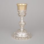French Silver-Gilt and Silver Plated Chalice, late 19th century, height 10.6 in — 26.8 cm