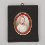 Austrian School Portrait Miniature of a Napoleonic Era Officer, early 19th century, 5.3 x 4.4 in — 1