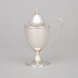 George III Silver Mustard Pot, Henry Chawner, 1791, height 5.7 in — 14.5 cm