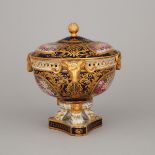 Samson 'Derby' Covered Urn, c.1900, height 10.6 in — 27 cm