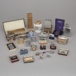 Collection of 27 Various Novelty and Table Lighters, 20th century, tallest height 5.5 in — 14 cm (27