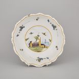 French Faience Polychrome Basin, late 18th/early 19th century, height 3.7 in — 9.5 cm, diameter 13.5