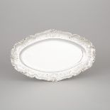 French Silver Oval Tray, Emile Delaire, Paris, c.1900, length 19.7 in — 50 cm